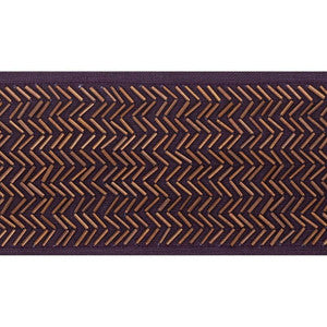 Hayworth Tape Aubergine 70682 by Schumacher Trim