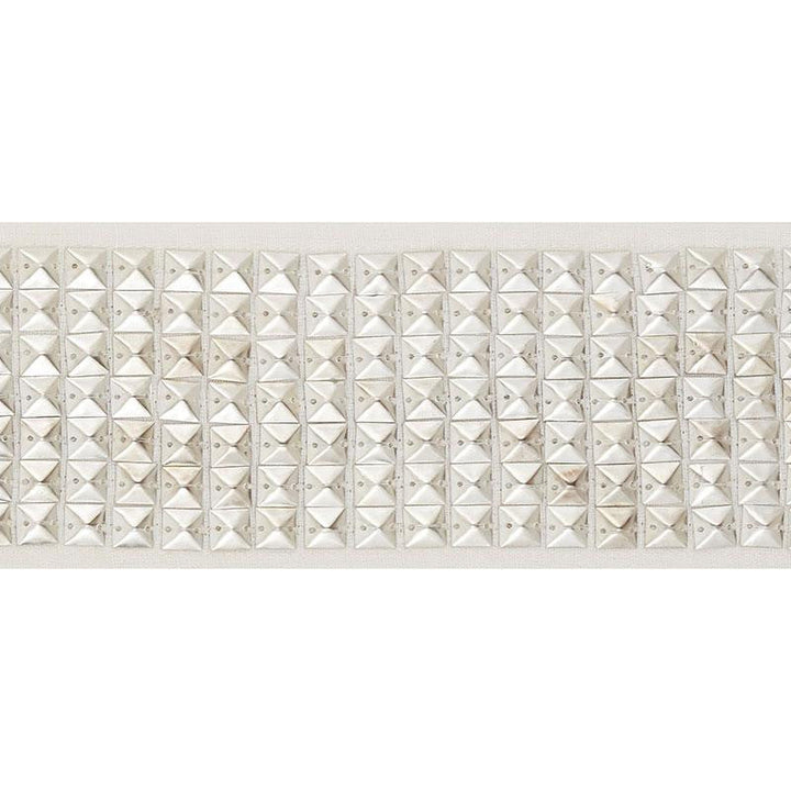 Gardner Tape Silver 70690 by Schumacher Designer Trim Couture Trims - Swanky Fabrics -