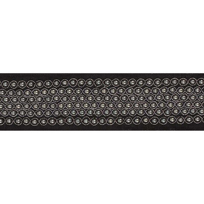 Garbo Tape Black 70703 by Schumacher Trim Couture Trims - Fabric Carolina -
