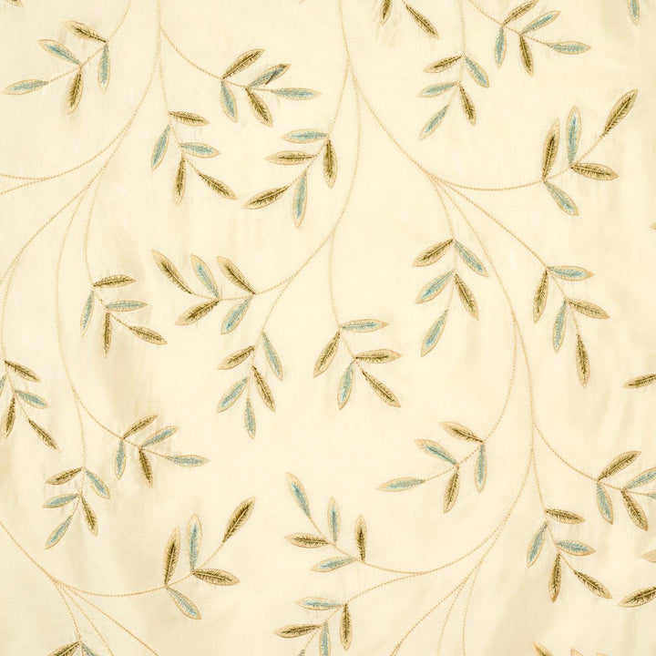 Vigne Embroidery Aqua 52080 by Schumacher Fabric Perennial Favorites 28.62" - Fabric Carolina -