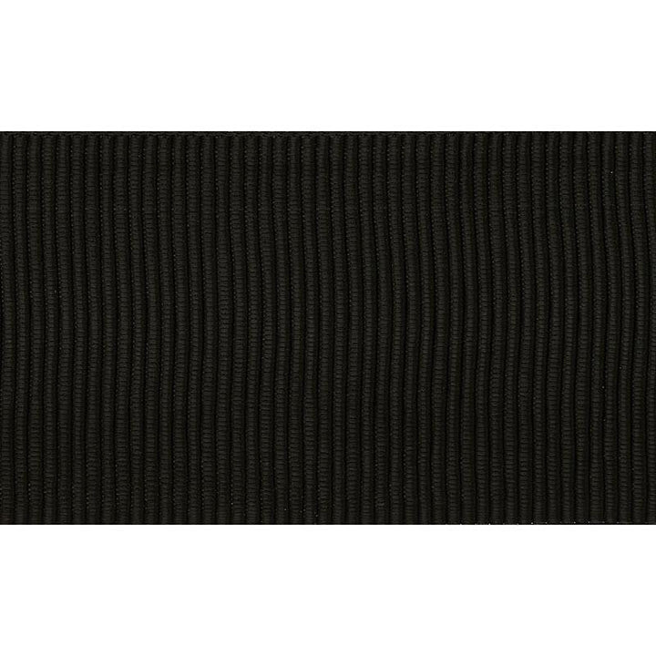 Wide Faille Tape Black 70846 by Schumacher Designer Trim Couture Trims - Swanky Fabrics -