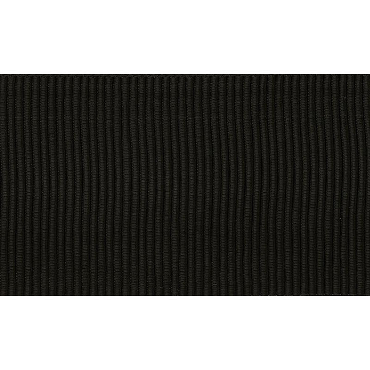 Wide Faille Tape Black 70846 by Schumacher Trim Couture Trims - Fabric Carolina -