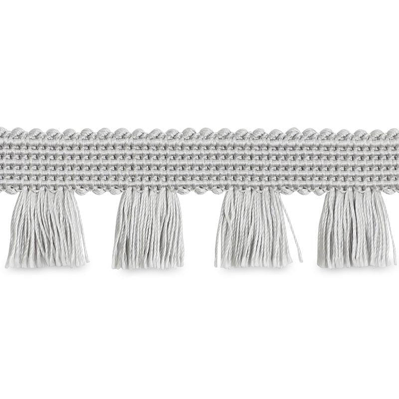 Bell Fringe Silver 70725 by Schumacher Designer Trim Couture Trims 1.0" - Swanky Fabrics -