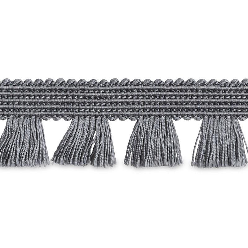 Bell Fringe Grey 70727 by Schumacher Designer Trim Couture Trims 1.0" - Swanky Fabrics -