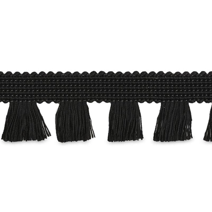 Bell Fringe Black 70729 by Schumacher Trim Couture Trims 1.0" - Fabric Carolina -