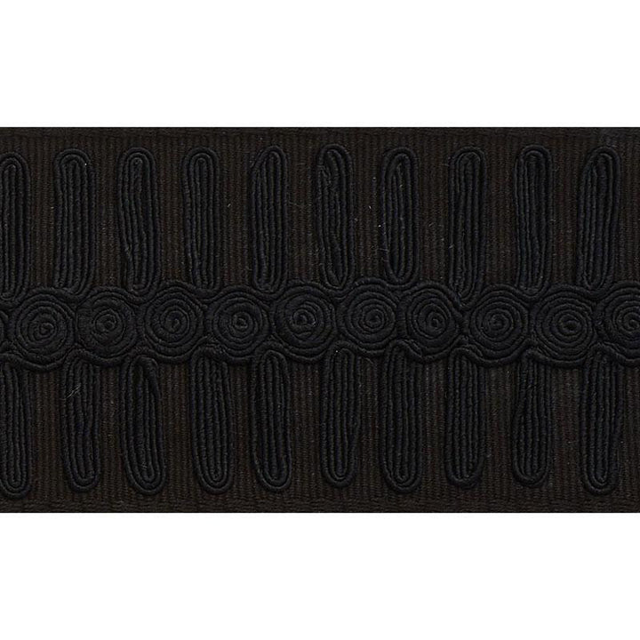 Castille Tape Black 70741 by Schumacher Trim Misterioso - Fabric Carolina -