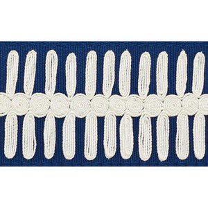 Castille Tape Navy 70743 by Schumacher Trim