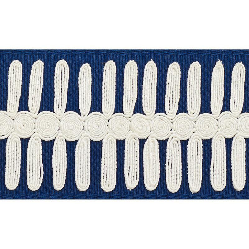 Castille Tape Navy 70743 by Schumacher Trim Couture Trims - Fabric Carolina -