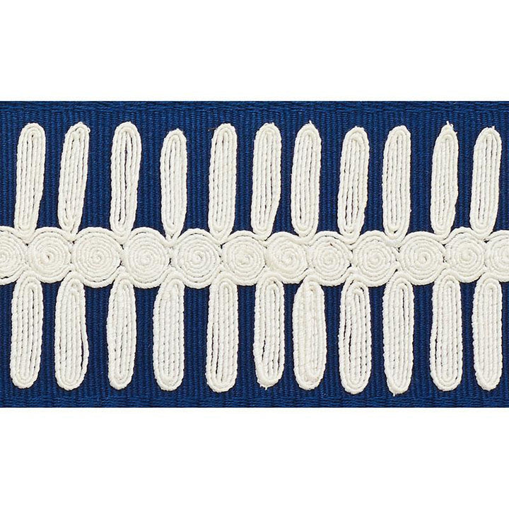 Castille Tape Navy 70743 by Schumacher Trim Couture Trims - Fabric Carolina -
