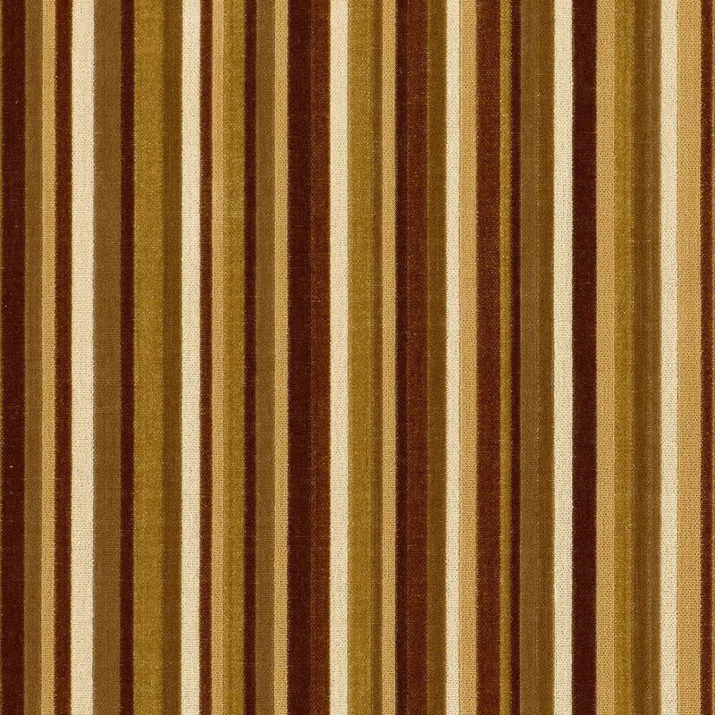 Syncopated Velvet Stripe Chamois / Mink 55323 by Schumacher Fabric Cut & Patterned Velvets 13.0" - Fabric Carolina -