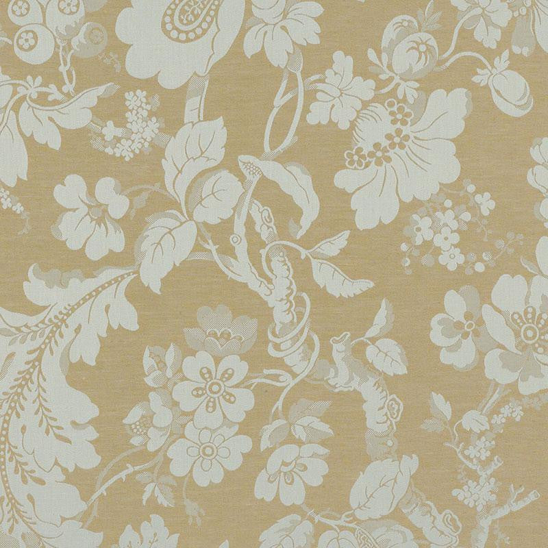 Pont Royal Damask Moonstone 55662 by Schumacher Designer Fabric Country Chic 27.75" - Swanky Fabrics -