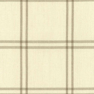 Luberon Plaid Greige 55711 by Schumacher Fabric