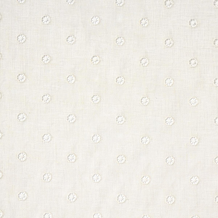 Olivia Sheer Embroidery Eggshell 55850 by Schumacher Fabric Essentials: Sheers & Casements 1.38" - Fabric Carolina -