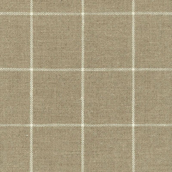 Glenariff Linen Check Natural 62110 by Schumacher Fabric Naturals/Plains 3.25" - Fabric Carolina -