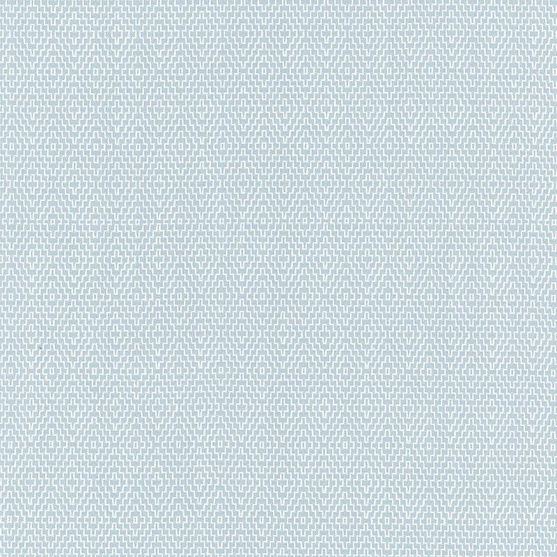 Hampton Court Diamond Aqua 62532 by Schumacher Designer Fabric Chroma - Swanky Fabrics -