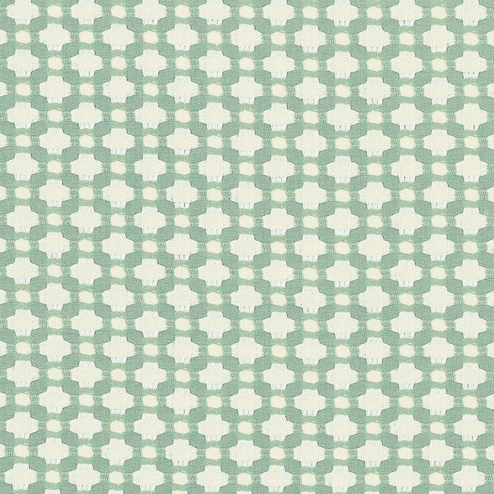 Betwixt Water/Ivory 62615 by Schumacher Fabric Essentials: Small-Scale Upholstery 1.62" - Fabric Carolina -