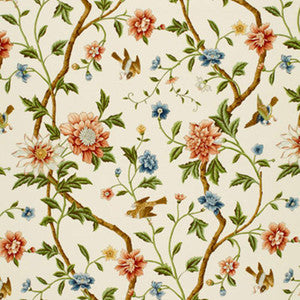 Shangtu Floral Porcelain 172441 by Schumacher Fabric