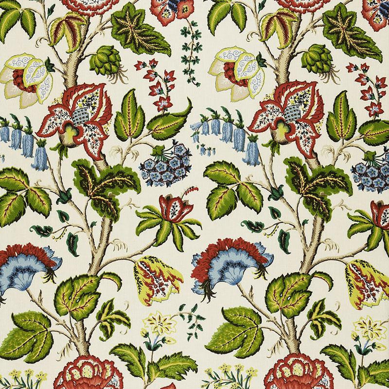 Tree Of Life Ivory 172615 by Schumacher Fabric Classic Prints 25.75" - Fabric Carolina -