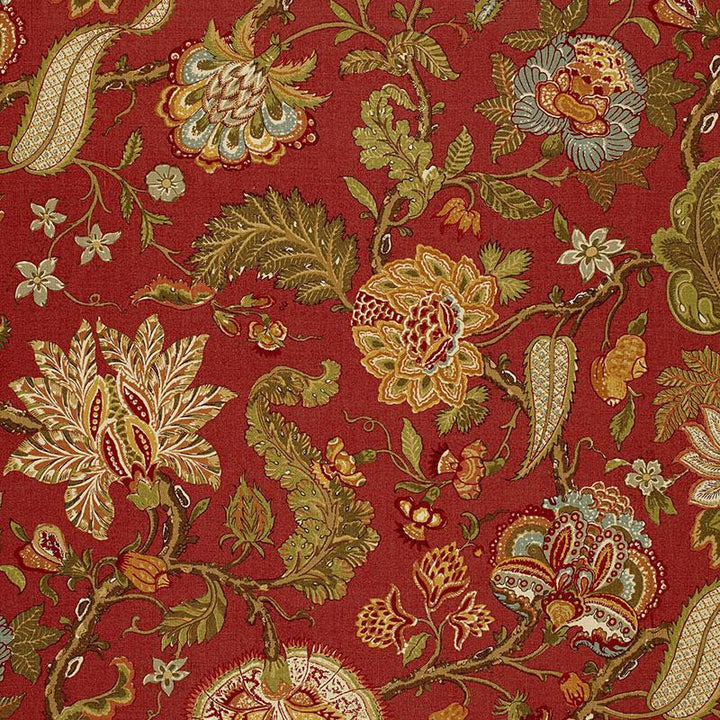 Chalfont Paprika 172741 by Schumacher Fabric The Libray Collection 29.0" - Fabric Carolina -