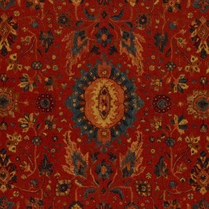 Jahanara Carpet Turkish Red 172790 by Schumacher Fabric