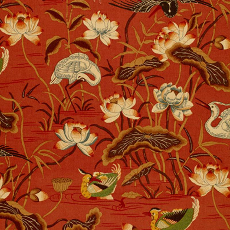 Lotus Garden Lacquer 172930 by Schumacher Designer Fabric Schumacher Classics 27.0" - Swanky Fabrics -