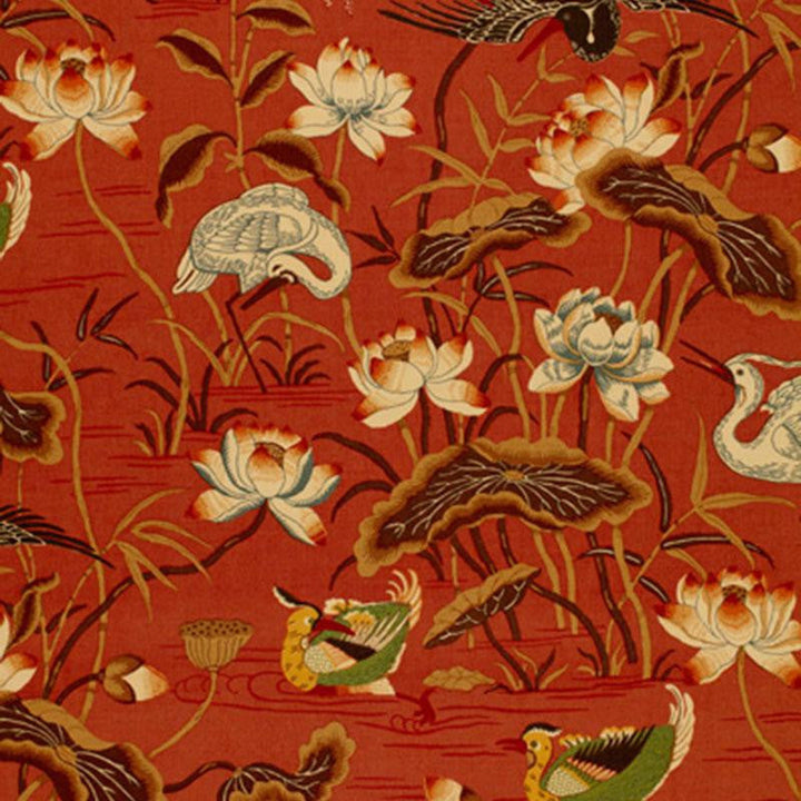 Lotus Garden Lacquer 172930 by Schumacher Designer Fabric Schumacher Classics 27.0" - Swanky Fabrics -