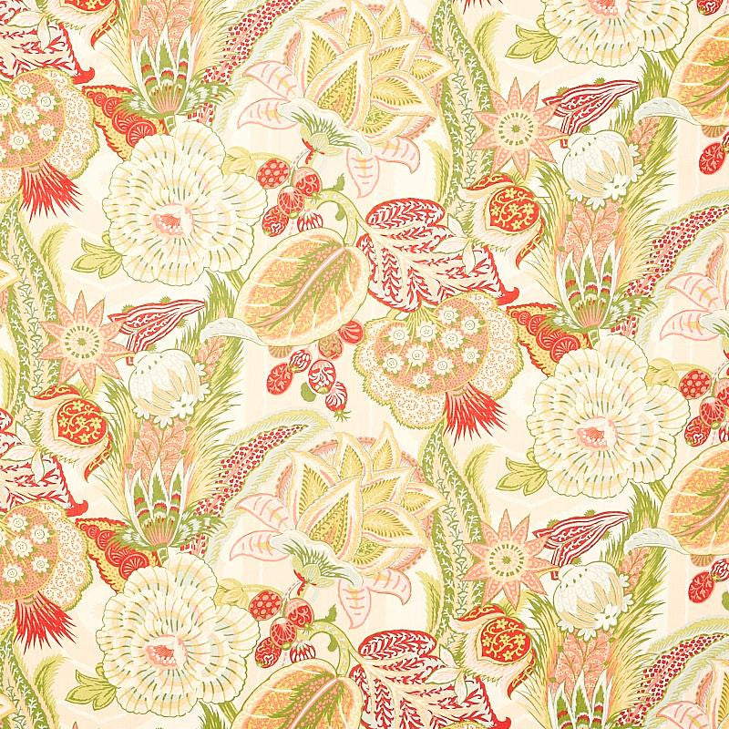 Zanzibar Linen Print Melon 173521 by Schumacher Fabric Schumacher Classics 29.0" - Fabric Carolina -