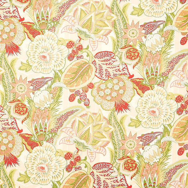 Zanzibar Linen Print Melon 173521 by Schumacher Fabric Schumacher Classics 29.0" - Fabric Carolina -