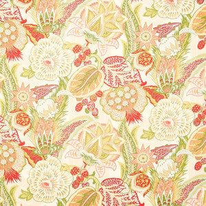 Zanzibar Linen Print Melon 173521 by Schumacher Fabric