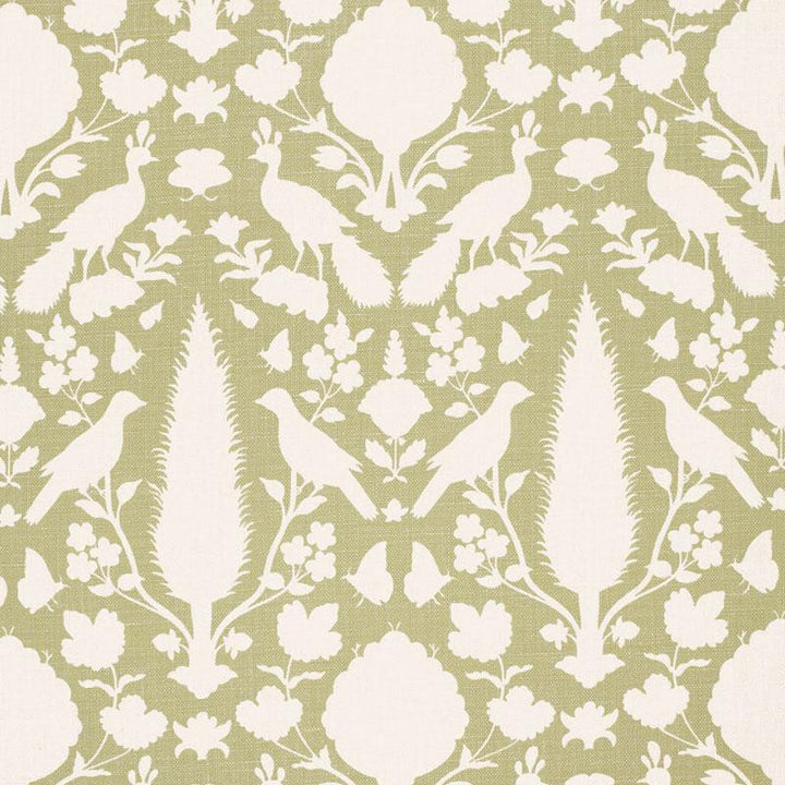 Chenonceau Sage 173560 by Schumacher Fabric Exuberant Prints 13.5" - Fabric Carolina -