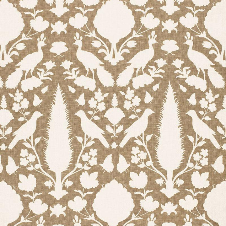 Chenonceau Fawn 173561 by Schumacher Fabric Exuberant Prints 13.5" - Fabric Carolina -