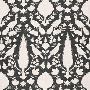 Chenonceau Charcoal 173563 by Schumacher Fabric