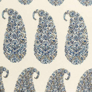 Shirala Paisley Delft 173783 by Schumacher Fabric