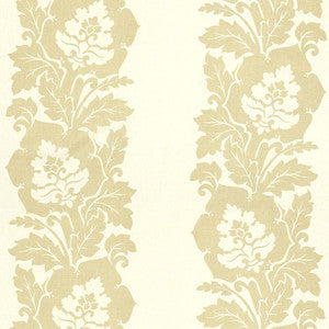 Margate Damask Print Linen 173850 by Schumacher Fabric