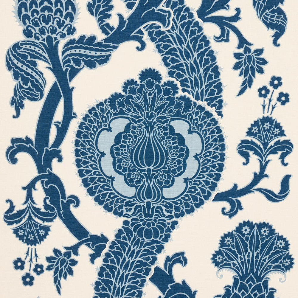Shalkar Indigo 173902 by Schumacher Fabric Perennial Favorites 27.0" - Fabric Carolina -