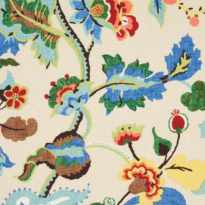 Khantau Tree Cream 173910 by Schumacher Fabric Classic Prints 54.0" - Fabric Carolina -