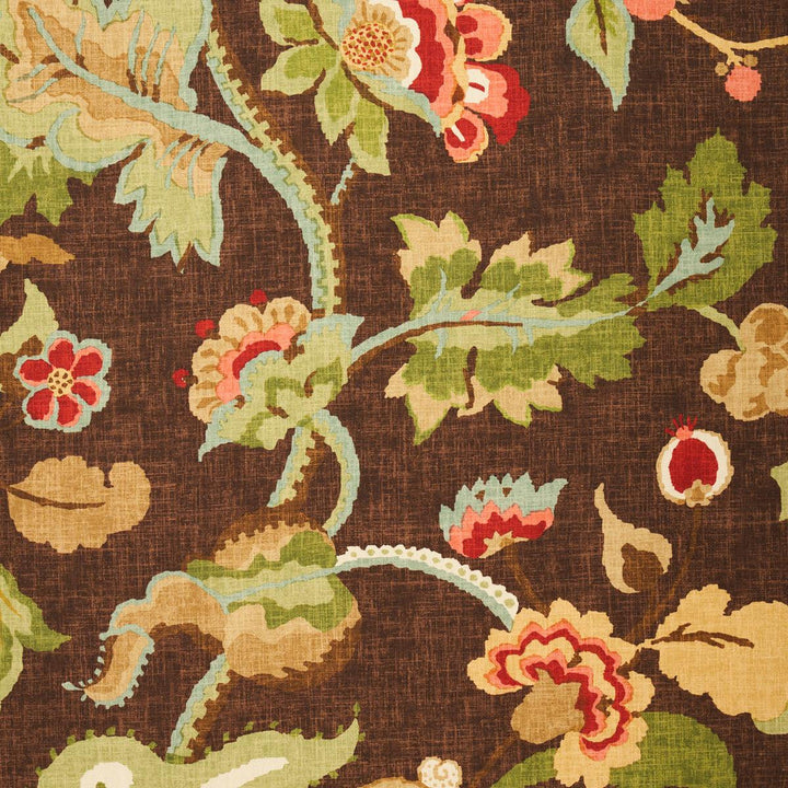 Khantau Tree Mahogany 173912 by Schumacher Designer Fabric Classic Prints 54.0" - Swanky Fabrics -