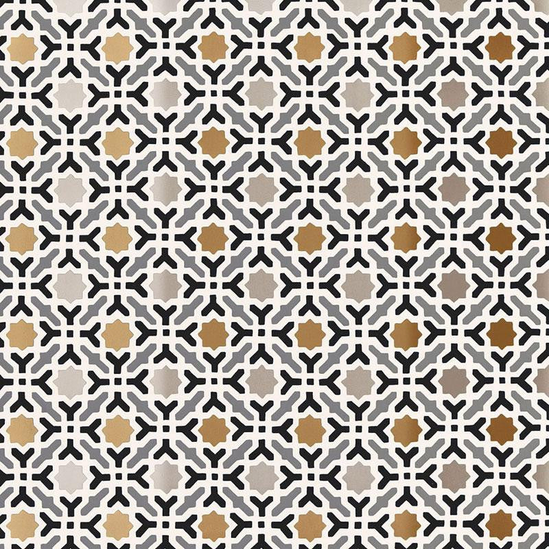 Serallo Mosaic Mica 5005971 by Schumacher Wallpaper Byzantium 13.5" - Fabric Carolina -