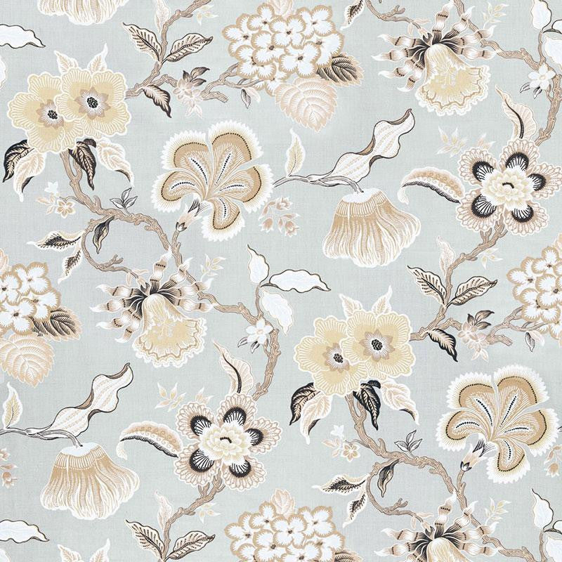 Hothouse Flowers Mineral 174030 by Schumacher Fabric Celerie Kemble 27.0" - Fabric Carolina -
