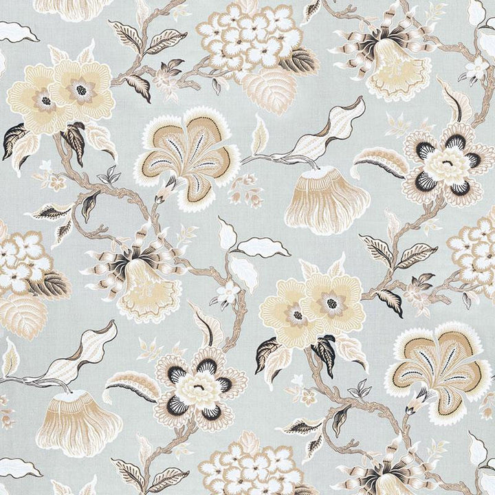 Hothouse Flowers Mineral 174030 by Schumacher Fabric Celerie Kemble 27.0" - Fabric Carolina -