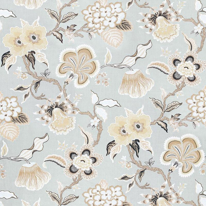 Hothouse Flowers Mineral 174030 by Schumacher Designer Fabric Celerie Kemble 27.0" - Swanky Fabrics -