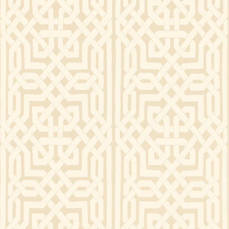 Malaga Flax 5005930 by Schumacher Designer Wallpaper Byzantium 27.0" - Swanky Fabrics -