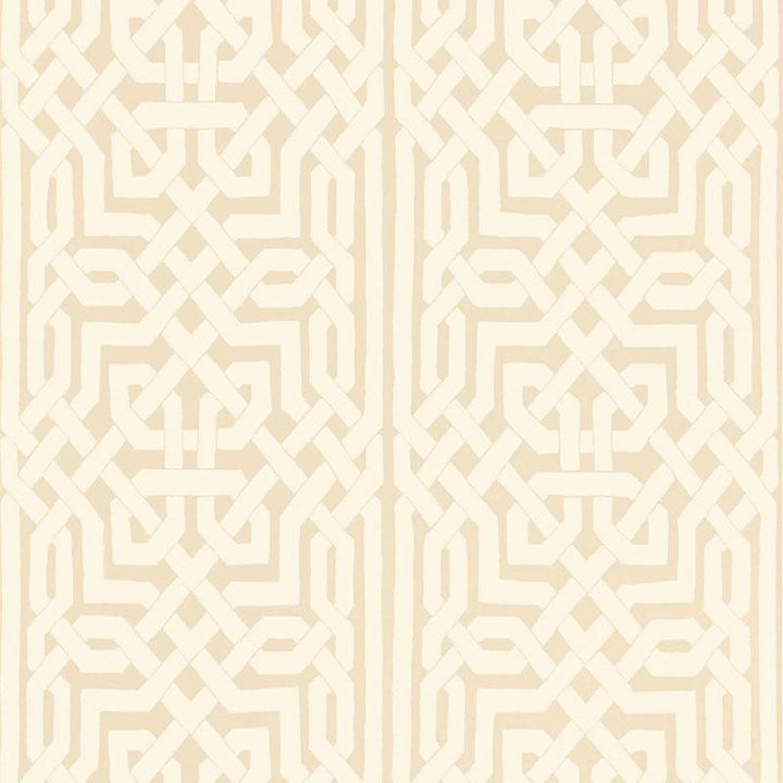 Malaga Flax 5005930 by Schumacher Wallpaper Byzantium 27.0" - Fabric Carolina -