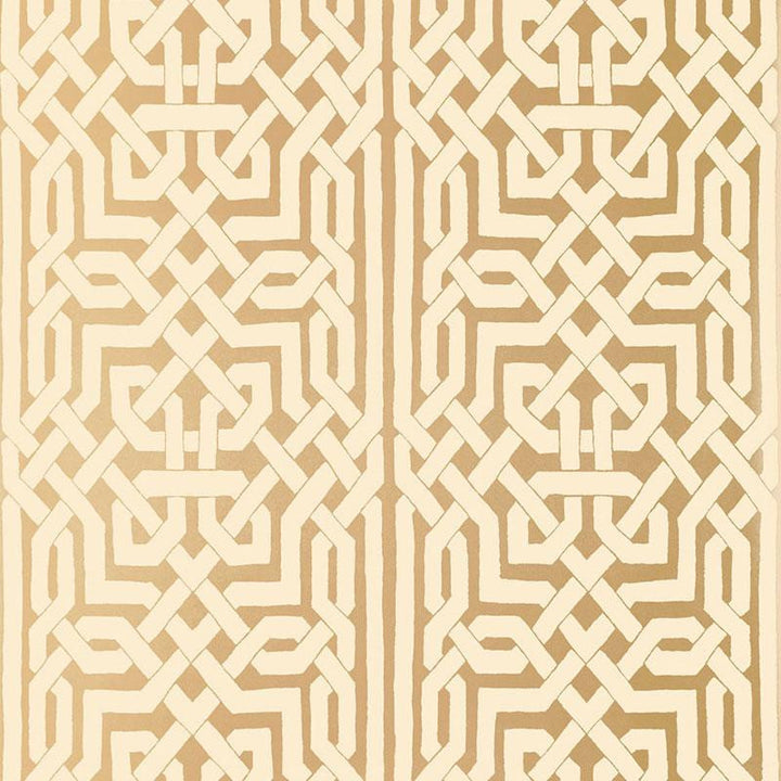 Malaga Gold 5005931 by Schumacher Wallpaper Byzantium 27.0" - Fabric Carolina -