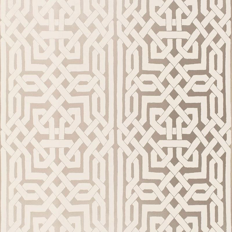 Malaga Silver 5005932 by Schumacher Wallpaper Byzantium 27.0" - Fabric Carolina -