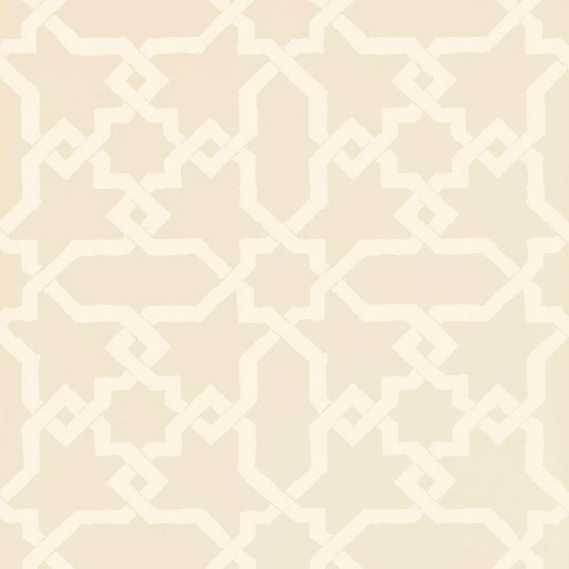 Cordoba Flax 5005920 by Schumacher Designer Wallpaper Byzantium 13.5" - Swanky Fabrics -