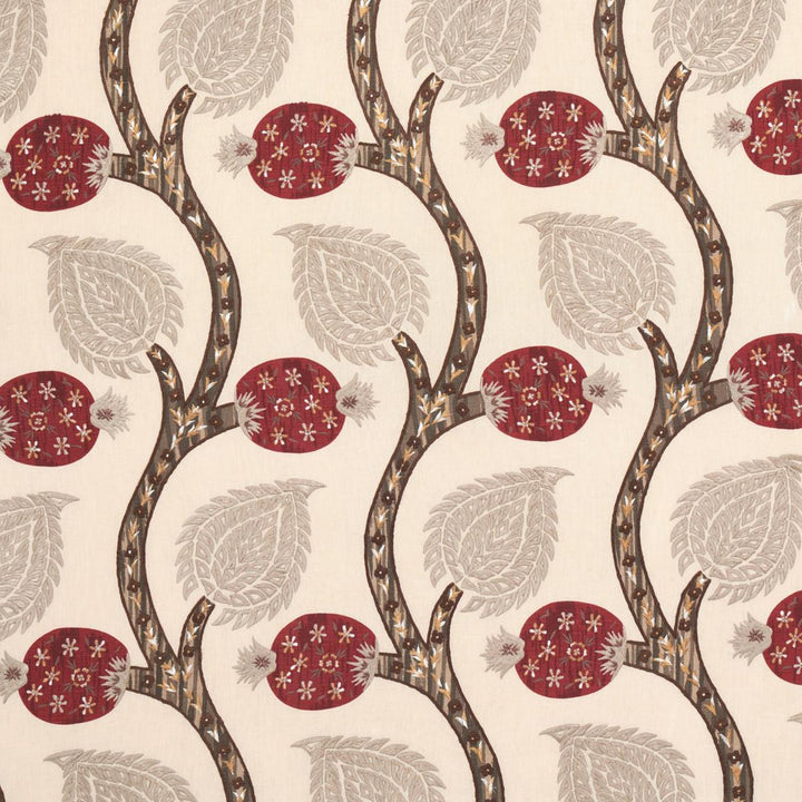 Nurata Embroidery Stone 174182 by Schumacher Fabric Perennial Favorites 10.75" - Fabric Carolina -