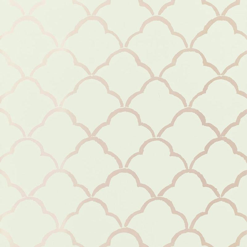 Costa Del Sol Mist 5005941 by Schumacher Wallpaper Byzantium 13.5" - Fabric Carolina -