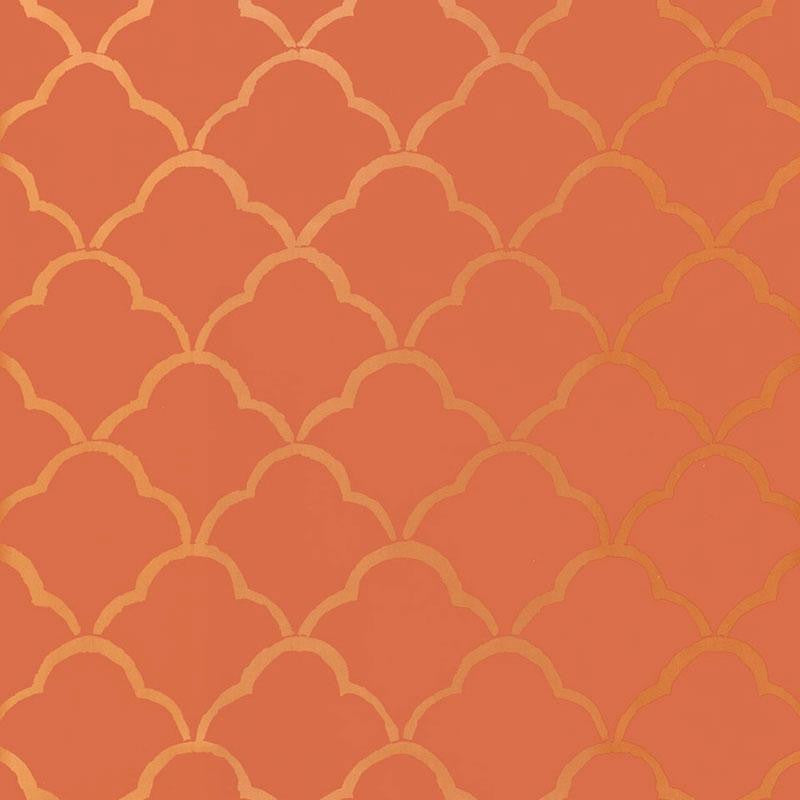 Costa Del Sol Cinnabar 5005943 by Schumacher Wallpaper Byzantium 13.5" - Fabric Carolina -