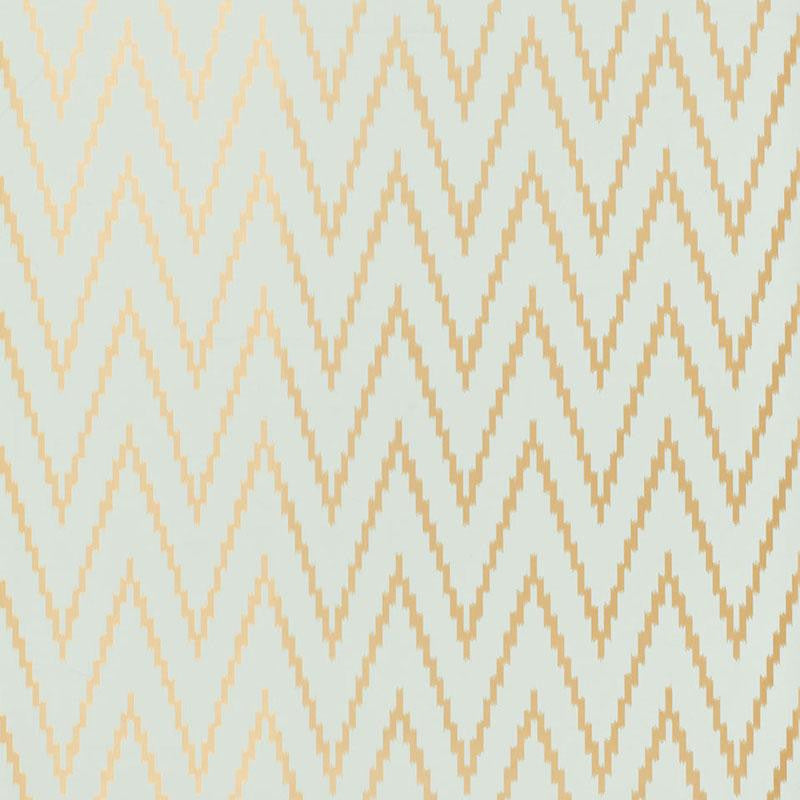 Kasari Ikat Aquamarine 5005991 by Schumacher Wallpaper Byzantium 13.5" - Fabric Carolina -